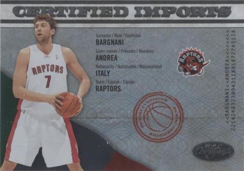 2009-10 Panini Certified - Andrea Bargnani #01