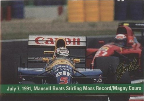 1992 Grid Motorcard Formula 1 - Nigel Mansell #192