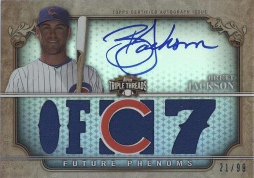 2013 Topps Triple Threads - Brett Jackson #119