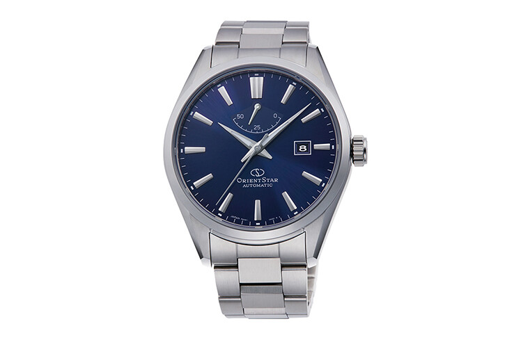 Pre-owned Orient Star Orientstar: Basic Date Automatic Watch Bluedial Sapphire Crystal Au0403l