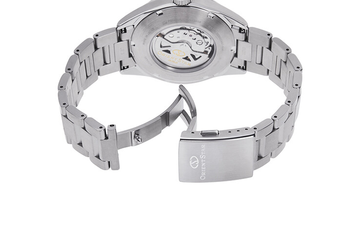 Pre-owned Orient Star Orientstar: Basic Date Automatic Watch Bluedial Sapphire Crystal Au0403l