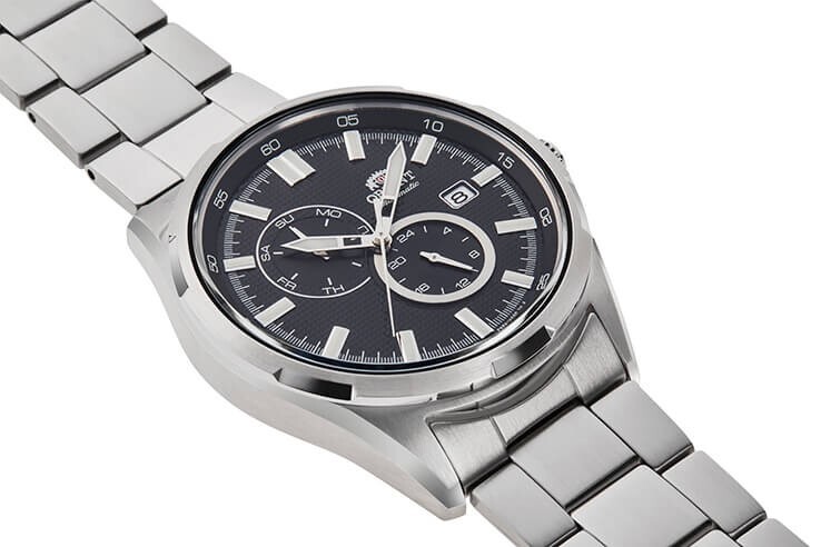 Pre-owned Orient Defender Day Date Sports Automatic Watch Black Dial Ak0602b Made In Japan