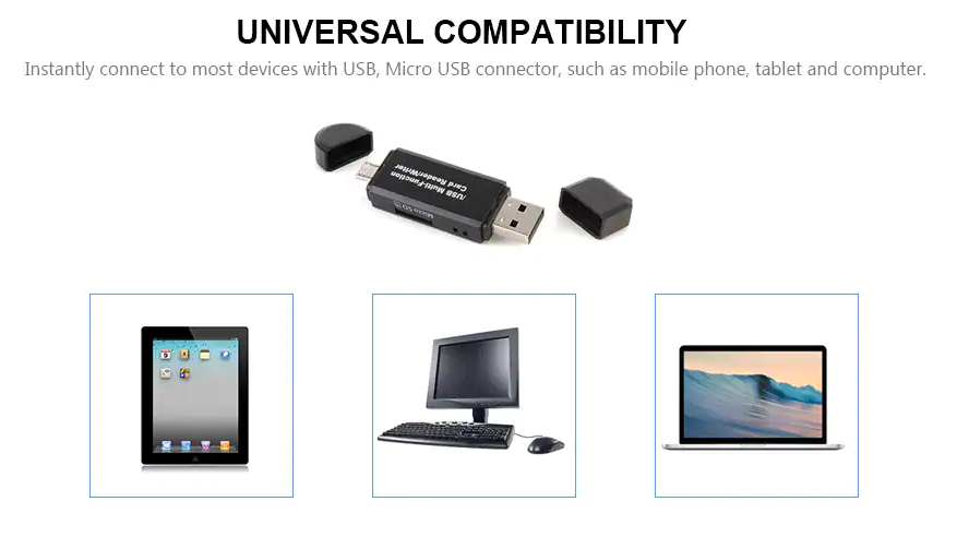 Usb Card Reader Micro Otg Sd Tf 2 1 C Adapter Type 0 Phone Android 2in1 Pc 3 Sam