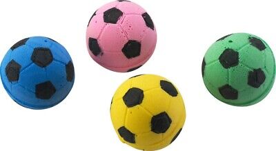 Spot Sponge Soccer Ball Cat Toy, Multi-Color (4 Pack)
