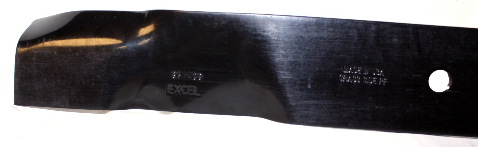 60" Mulching Lawn Mower Blade Set (3): Excel / Hustler 602698 - 1/2" Center Hole