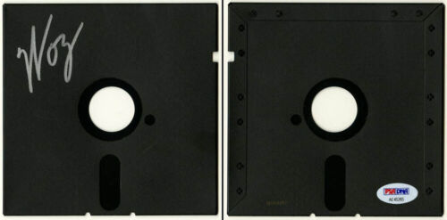 Steve Woz Wozniak SIGNED 5.25" Floppy Disk Apple II Founder PSA/DNA AUTOGRAPHED