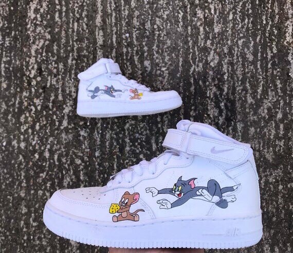 tom and jerry nike air force