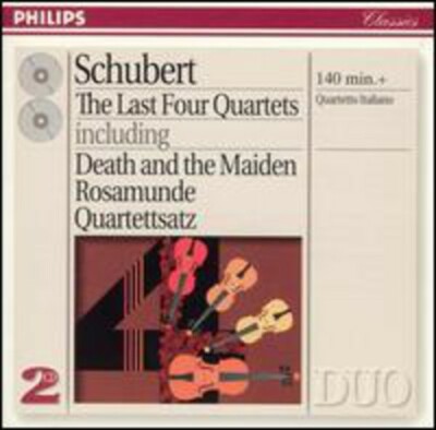 SCHUBERT - The Last Four Quartets - PHILIPS DUO CD