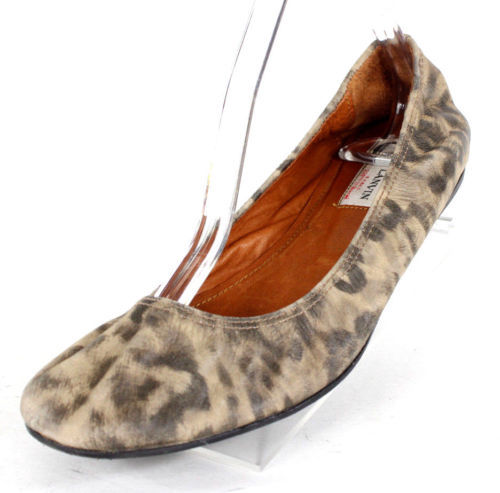 Zapatos planos y Oxford Lanvin para mujer con estampado de animales