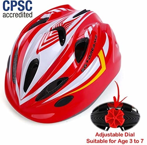 Kids Bike Helmet for Bicycle Cycling, Skateboard, Scooter w 