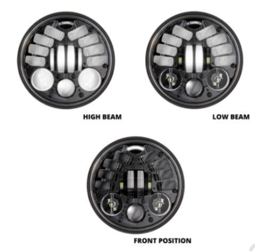 J.W. Speaker 0551731- Model 8690 12V LED Non-Adaptive High & Low Beam Headlight