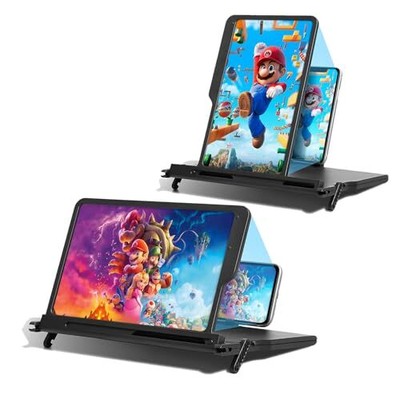 FLY KAN 12'' Foldable Smartphone Screen Magnifier for cell phone, Portable 3d 