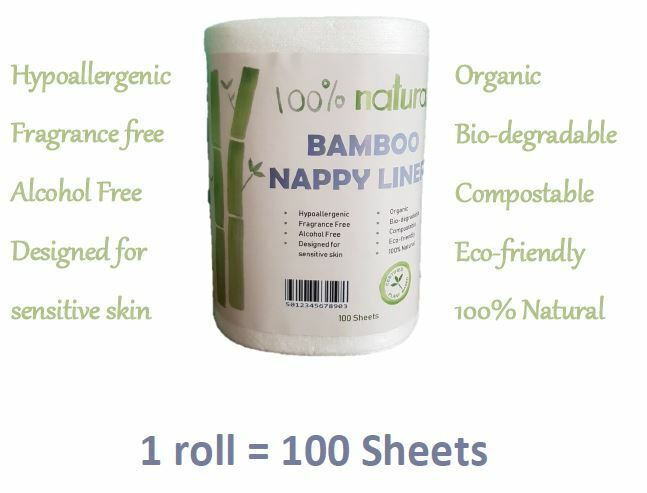 100% BAMBOO Nappy Liners for Modern Cloth Nappies MCN liner ECO Friendly Baby 1