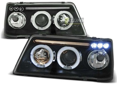 Faróis for Peugeot 205 83-96 Angel Eyes Preto Frete Grátis AU LPPE14W XINO AU