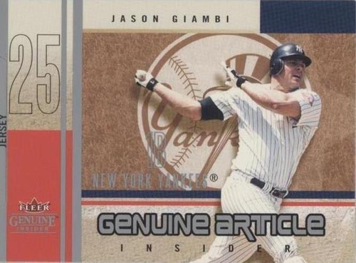 2004 Fleer Genuine Insider - Jason Giambi #GI-JG