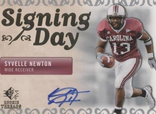 2007 SP Rookie Threads Syvelle Newton #SDA-SN