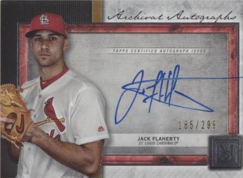 2020 Topps Museum Collection - Jack Flaherty #AA-JFL