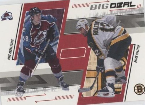 2002-03 In the Game Be A Player Memorabilia - Brian Rolston Dave Andreychuk #258