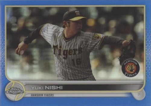 クラッシュ9 YUKI 2021 Topps Nippon Pro - #73 Yuki Nishi 95/99 Green Refractor