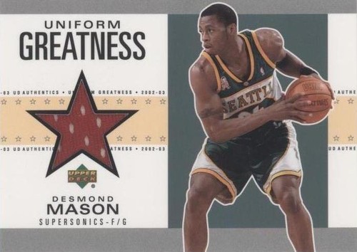 2002-03 Upper Deck UD Authentics - Desmond Mason #DM-U