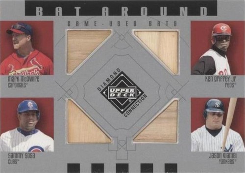 2002 Upper Deck Diamond Connection - Jason Giambi Ken Griffey Jr Mark McGwire #BA-MGSG
