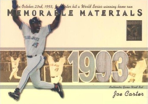 2002 Topps Tribute - Joe Carter #MEM-JC