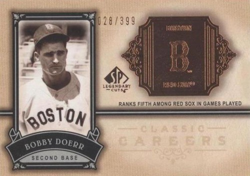 2005 SP Legendary Cuts - Bobby Doerr #CC-BD
