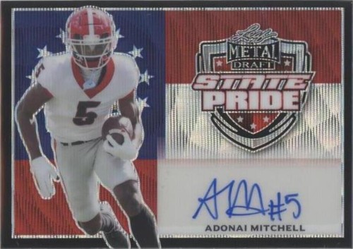 2022 Leaf Metal Draft Adonai Mitchell #SP-AM1