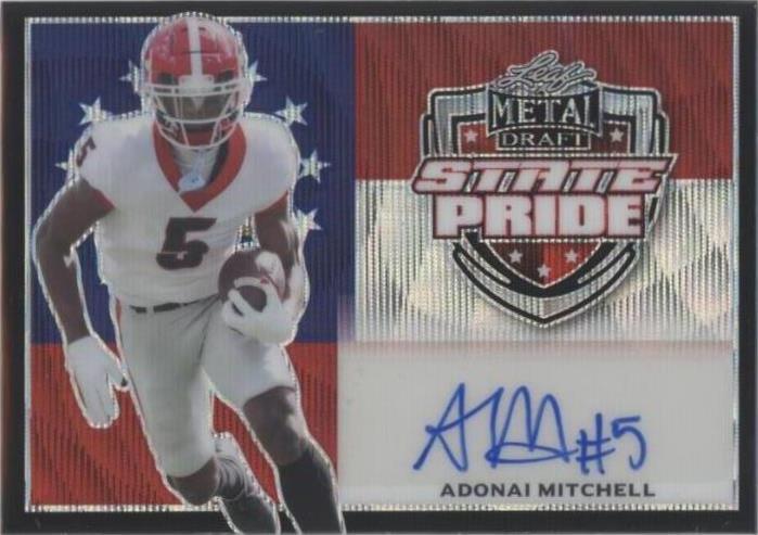 2022 Leaf Metal Draft Adonai Mitchell #SP-AM1