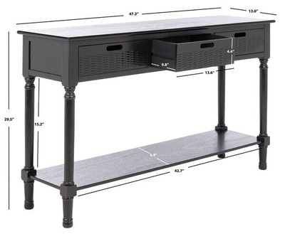 Safavieh LANDERS 3DRW CONSOLE TABLE, Reduced Price 2172750943 CNS5711B
