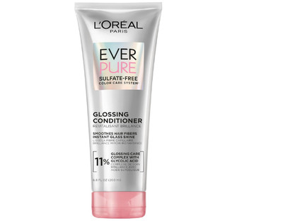 L'Oreal Paris Glossing Sulfate Free Conditioner with Glycolic Acid, 6.8 Fl Oz