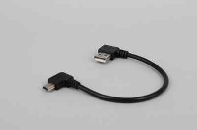 20cm USB 2.0A Right male plug to Mini B 5P Right Angle Male plug.Cable AdaptY..x