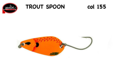 MOLIX TROUT SPOON 1.5 GR COL 155 MATT ORANGE STRIPE SCALES SPINNING TROTA LAGO