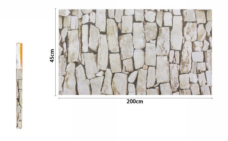 Rotolo Pellicola Adesiva Effetto Rocce Matton 45cmx2m Cassetti Mobili Parati dfh
