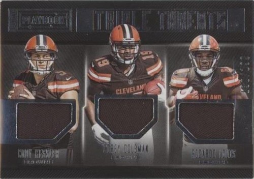 2016 Panini Playbook Cody Kessler Corey Coleman Ricardo Louis #15