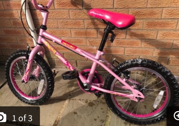 apollo balance bike pink