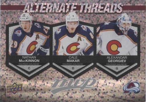 2023-24 Upper Deck MVP - Alexandar Georgiev Cale Makar Nathan MacKinnon #AT-1