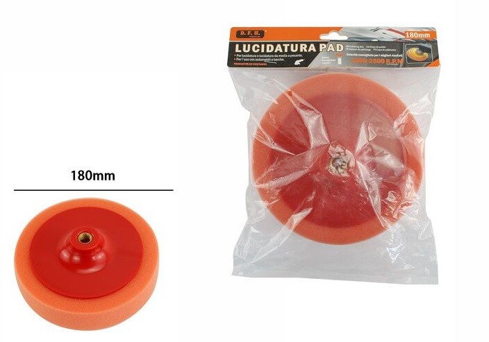 Platorello Disco Per Lucidatrice Levigatrice Testa Spugna M14 180mm dfh