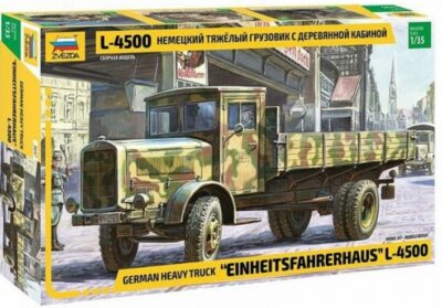 MERCEDE L-4500 EINHEITSFAHRERHAUS HEAVY TRUCK WEHRMACHT MKGS3647 1/35 ZVEZDA