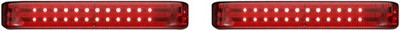 Custom Dynamics Low Profile Sequential LED Saddlebag Lights Chrome Red