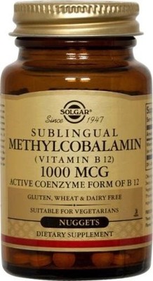 Methylcobalamin (Vitamin B12) 1000 mcg Solgar 60 Nugget