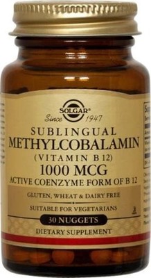 Methylcobalamin (Vitamin B12) 1000 mcg Solgar 30 Nugget
