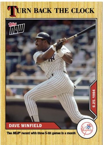 2020 Topps Now Turn Back the Clock - Dave Winfield #87