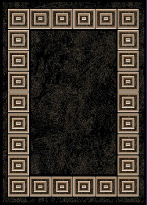 BLACK ORIENTAL AREA RUG 2X3 MAT Persien CARPET 021 - ACTUAL 1' 7'' x 2' 9''