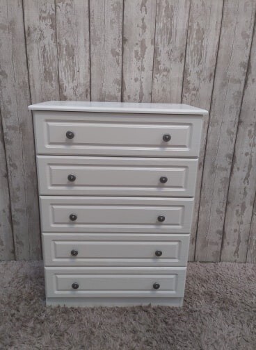 Chest Of 5 Drawer White Chest Drawers Used Furniture In