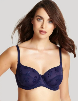 Panache Superbra Tango ll Balconette Bra 3251 UK 34F NAVY (37)