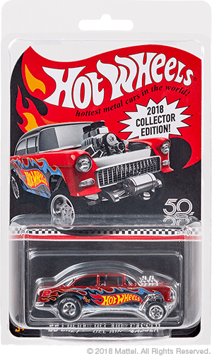 Preorder 2018 Hot Wheels Kmart Collector Edition 55 Chevy Bel Air Gasser Diecast