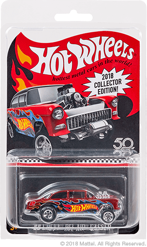 PREORDER 2018 Hot Wheels Kmart Collector Edition 55 Chevy Bel Air Gasser DieCast