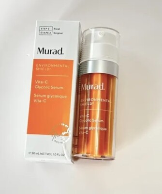 AUTHENTIC MURAD Vitamin C Glycolic Brightening Serum 1oz FULL SIZE $88RV BNIB