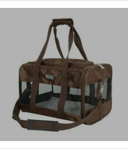 Bag For Small Dogs Or Cats Travel Portable Soft Coffee Brown